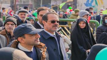 حضور ریاست سازمان در راهپیمایی یوم الله 22 بهمن